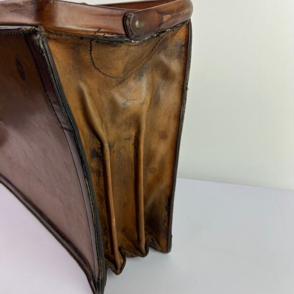 Hartmann Tan Belting Leather Gladstone Style Lawyers Briefcase Attache Collect. - Picture 14 of 16